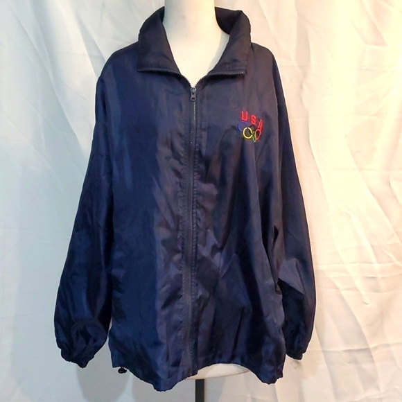 USA Olympics Full-zip Windbreaker Sz XL - Picture 1 of 8